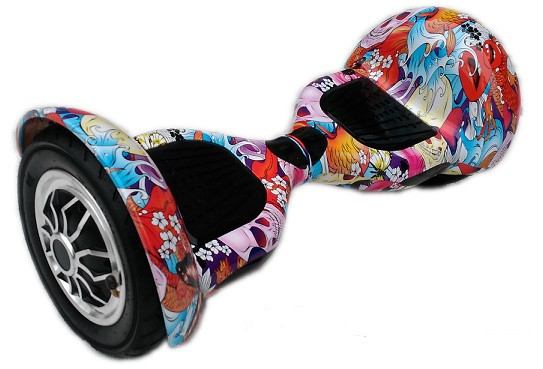 Гироскутер Smart Balance Wheel SUV 10 дюймов c АРР приложением, розовые черепа