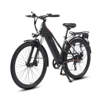 Электровелосипед WHITE SIBERIA CAMRY LIGHT 500W (матовый черный)