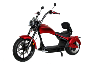 Электрический скутер Ikingi Chopper красный