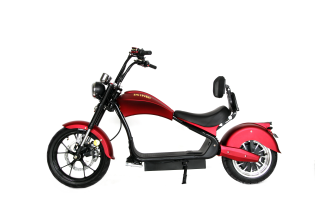 Электрический скутер Ikingi Chopper красный