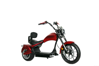 Электрический скутер Ikingi Chopper красный