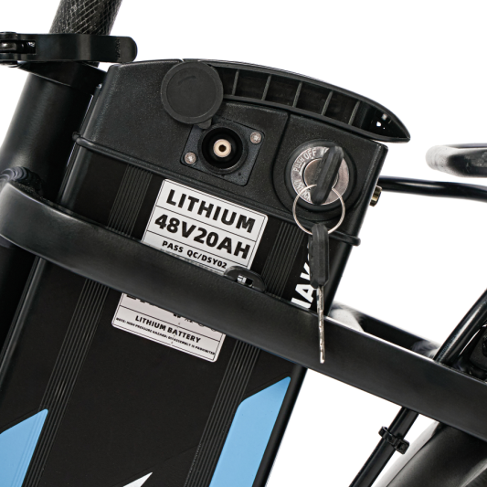 Электровелосипед Minako F11 Pro 20ah, синий