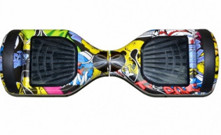 Гироскутер Smart Balance Wheel 6.5 дюймов, желтый граффити