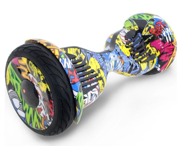Гироскутер Smart Balance SUV New Premium 10.5 дюймов APP, желтый граффити