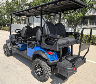 Гольфкар GreenCamel Сонора A42L (4+2, 4kW AC, R14 литые) LUX lifted, синий