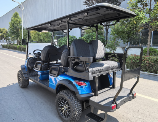 Гольфкар GreenCamel Сонора A42L (4+2, 4kW AC, R14 литые) LUX lifted, синий