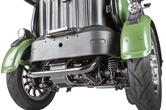 Электротрицикл Rutrike Пилот, зеленый